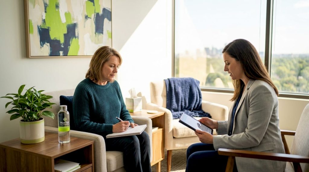 Adult patient in depression consultation setting