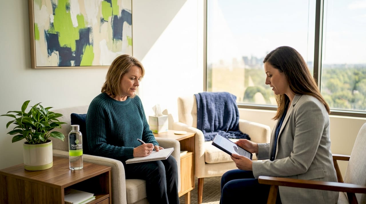 Adult patient in depression consultation setting