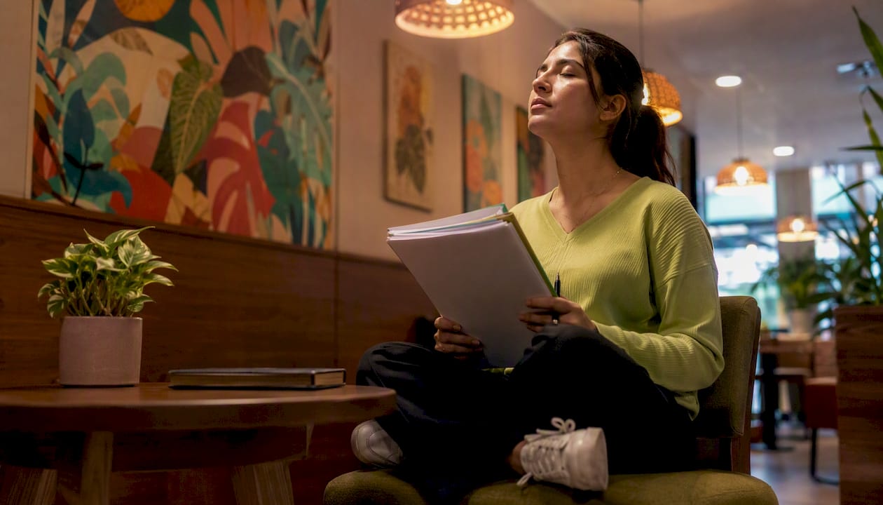 Patient preparing for psychiatric appointment