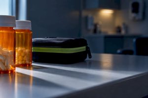 Anonymous medications beside emergency overdose kit