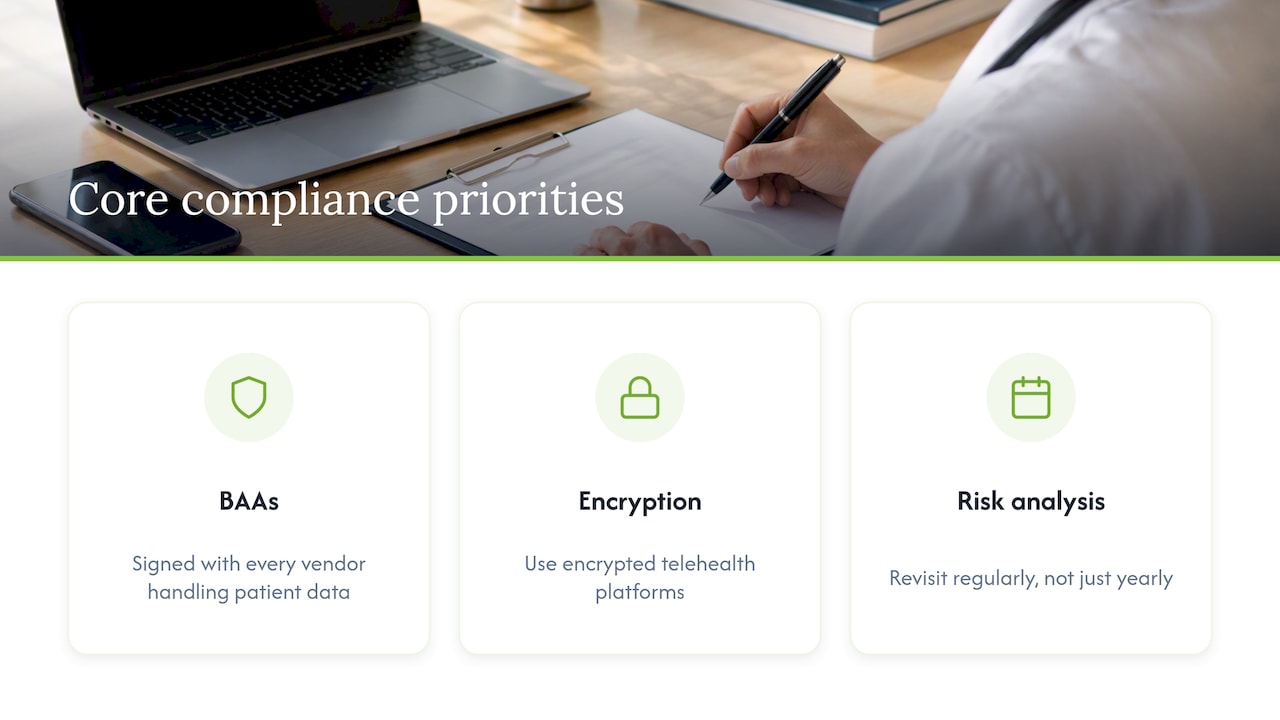 Where Nortex Psychiatry fits into your compliance planning — overview diagram