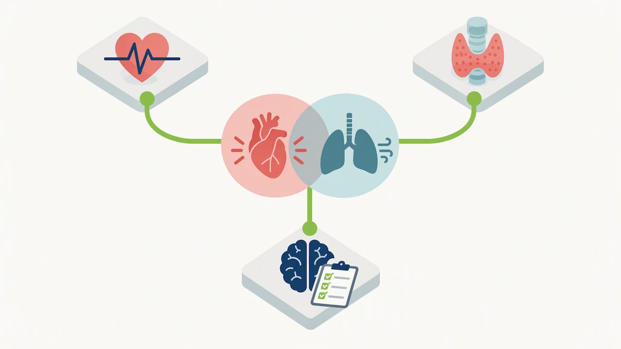 Illustration of overlapping panic symptom causes